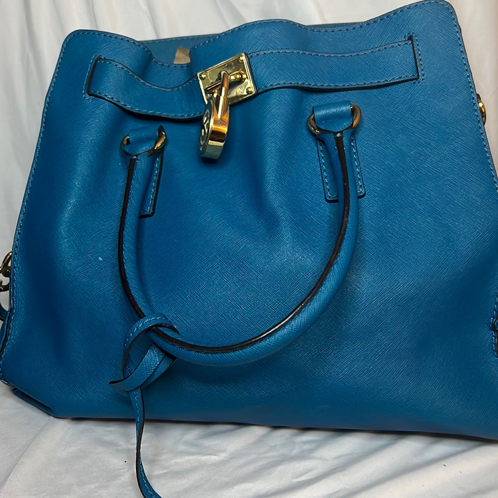 Michael Kors Hamilton Tote. Teal. Dust Bag Included